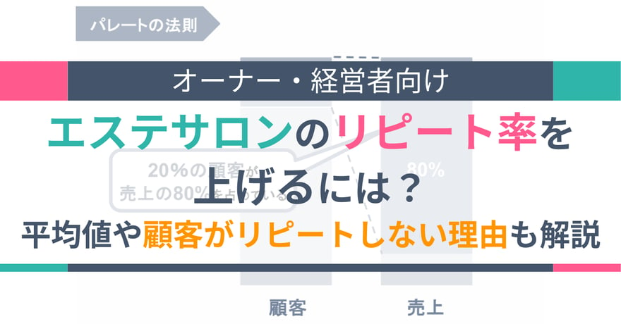 エステサロンのリピート率を上げるには？平均値や顧客がリピートしない理由も解説