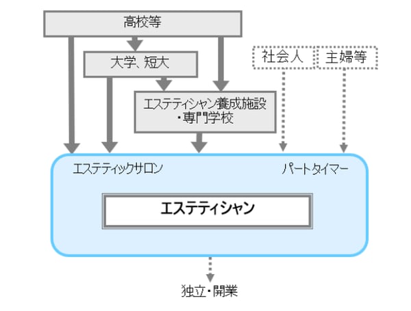 エステティシャンのキャリア