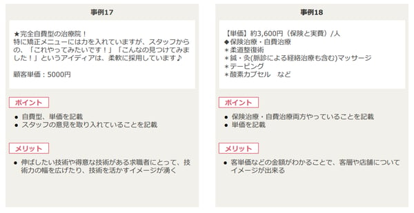 柔道整復師に向けた求人票の書き方