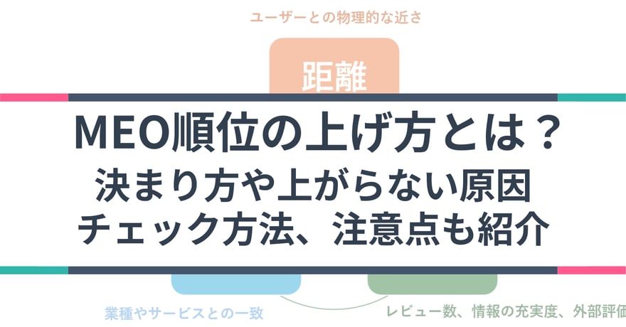 MEO順位の上げ方とは？決まり方や上がらない原因、チェック方法、注意点も紹介